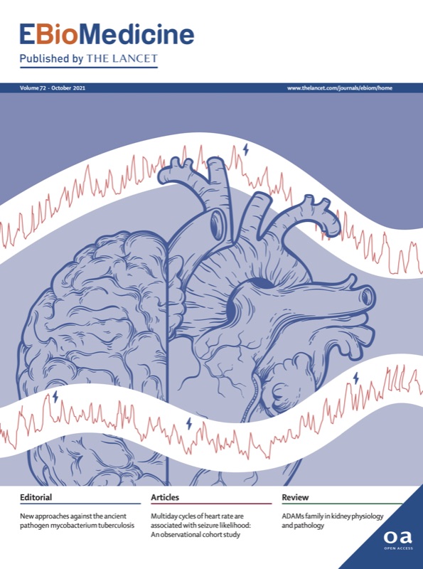 eBioMedicine, October 2021 cover: Multiday cycles of heart rate are associated with seizure likelihood