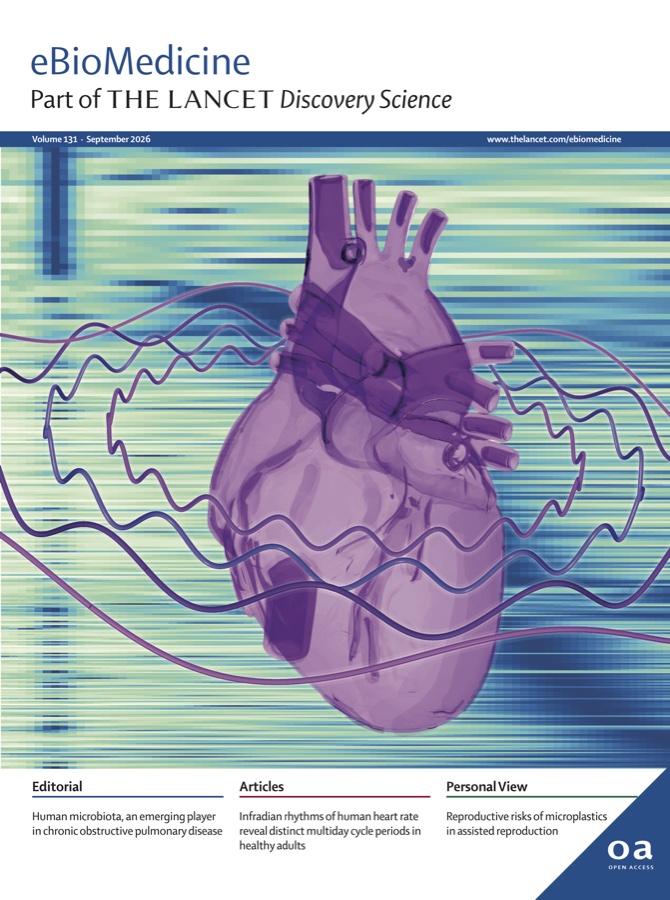 eBioMedicine, September 2026 cover: Infradian rhythms of human heart rate reveal distinct multiday cycle periods in healthy adults